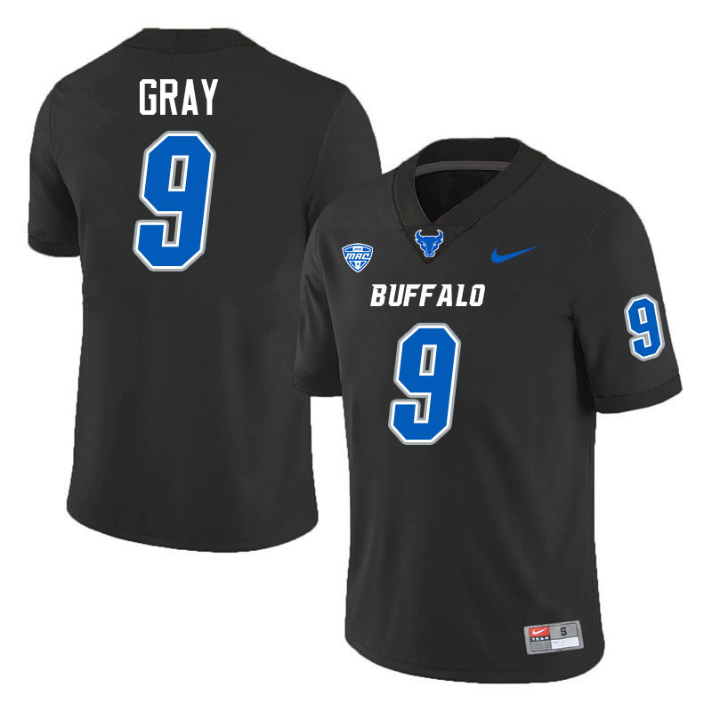 Gunnar Gray UB Bulls Jersey,University Of Buffalo Bulls #9 Gunnar Gray Jersey Youth-Black